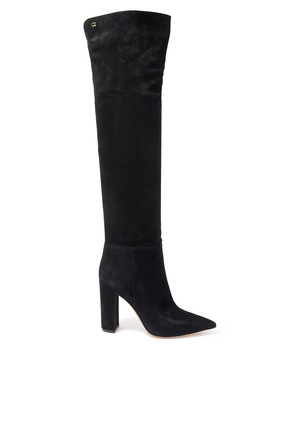 Piper 100 Chunky Over The Knee Boots